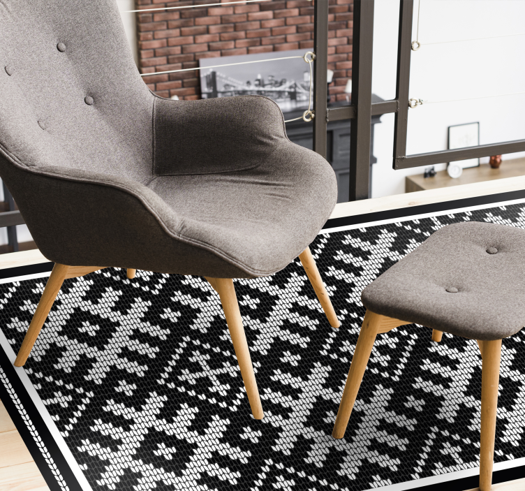 Nordic Inspired Pattern ethnic vinyl carpet - TenStickers