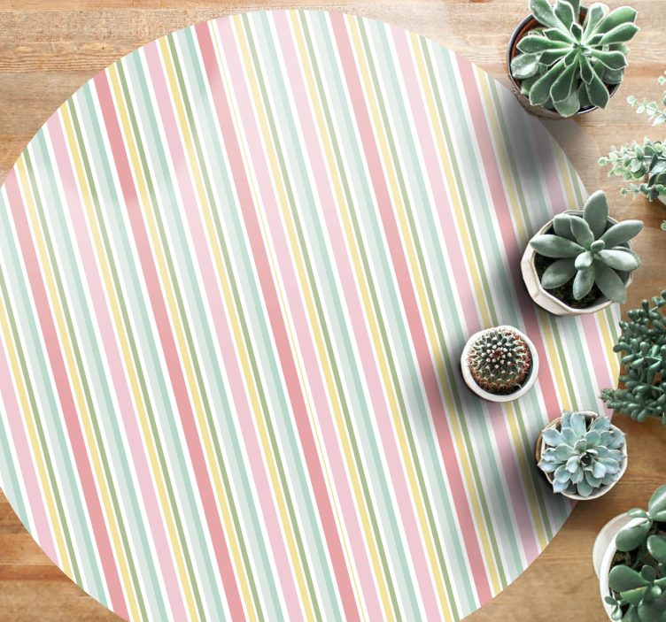 Vibrant striped arrangement striped vinyl carpet - TenStickers