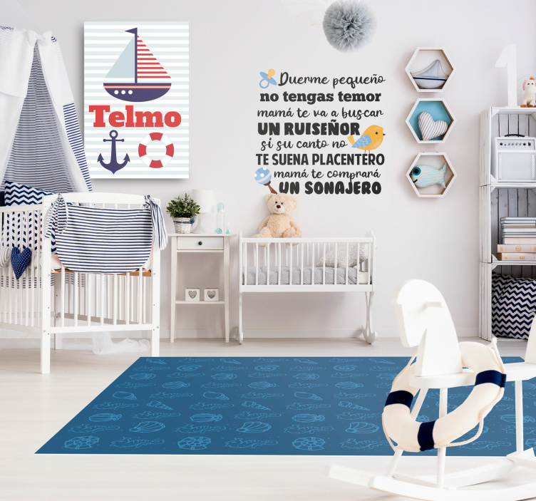Marine Motifs Illustration animal vinyl carpet - TenStickers