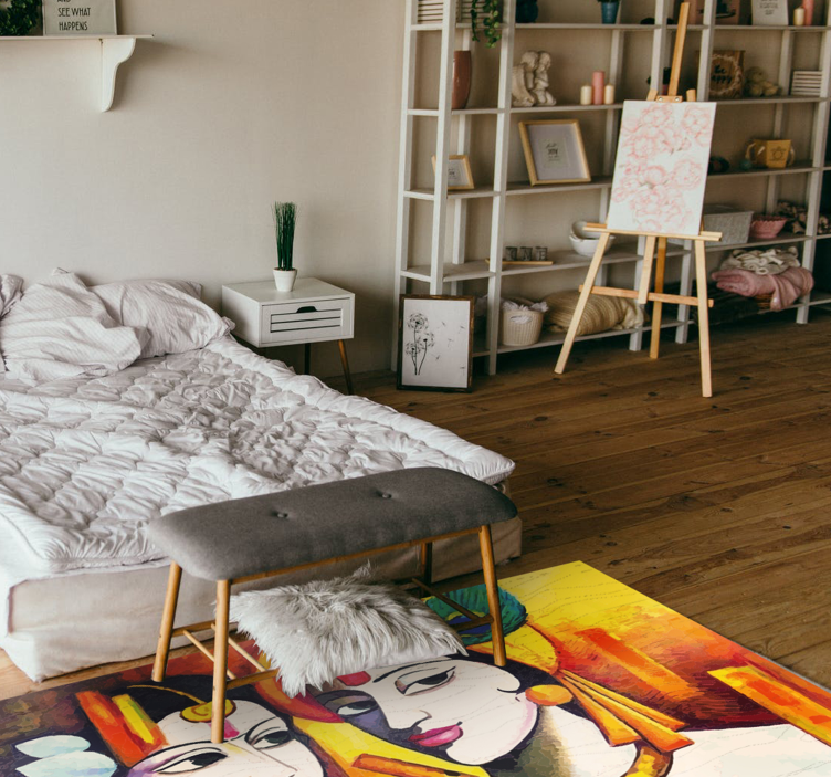 Cultural Essence living room vinyl carpet - TenStickers