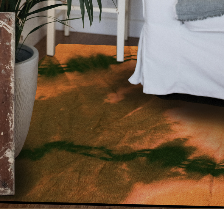 Colorful Tie-Dye vinyl rug - TenStickers