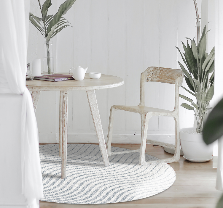 Soft wave patterns living room vinyl carpet - TenStickers