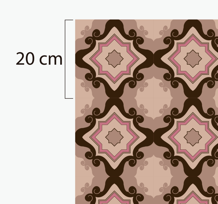 Mosaic Tile Pattern living room vinyl carpet - TenStickers