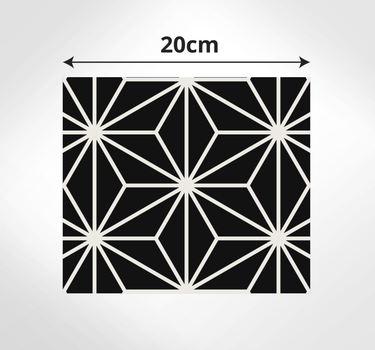 Black and white geometric diamonds rugs - TenStickers