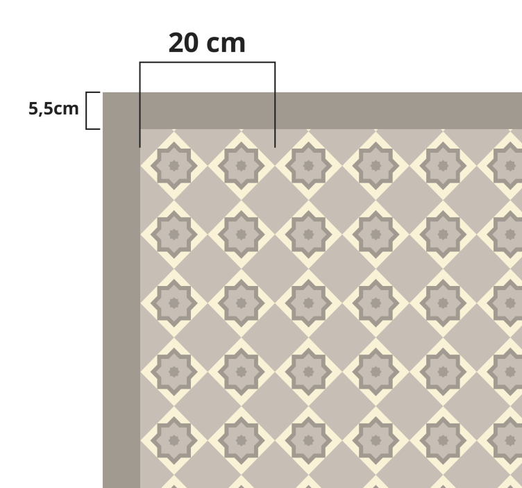 Elegant Star Pattern marble vinyl carpet - TenStickers