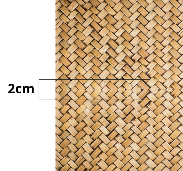 Woven bamboo bathroom flooring - TenStickers