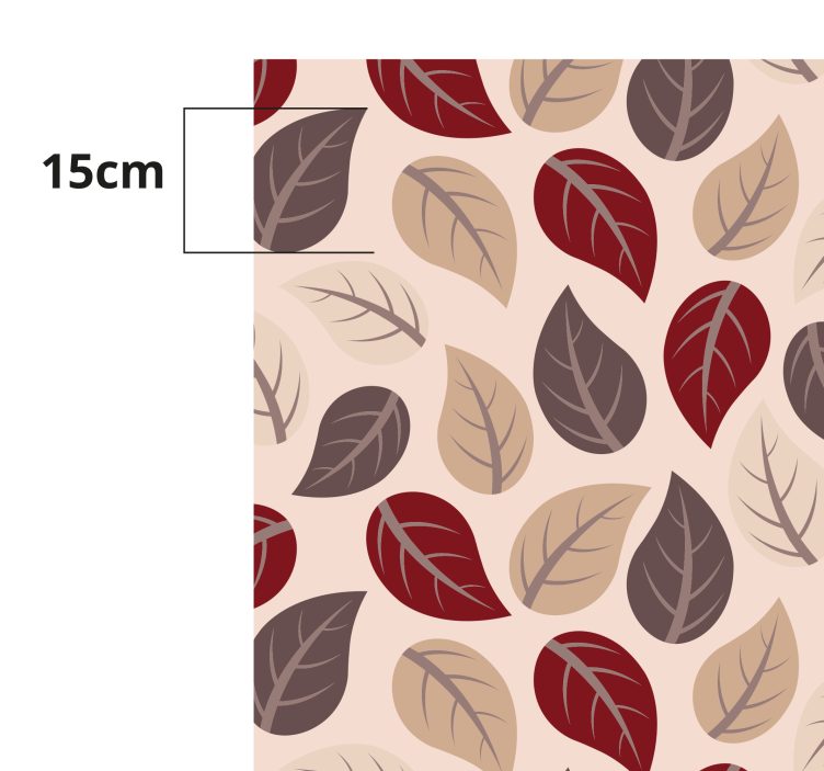 Autumn leaf pattern floral rug - TenStickers
