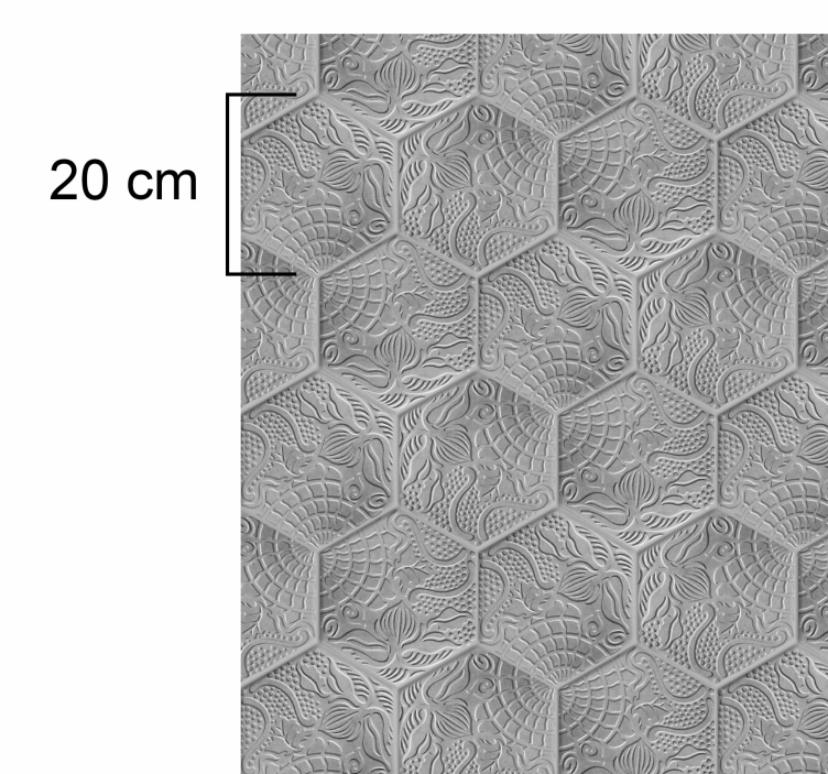 Stained Gaudi tiles living room vinyl rug - TenStickers