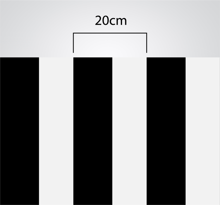 Kitchen black and white stripes vinyl rug - TenStickers