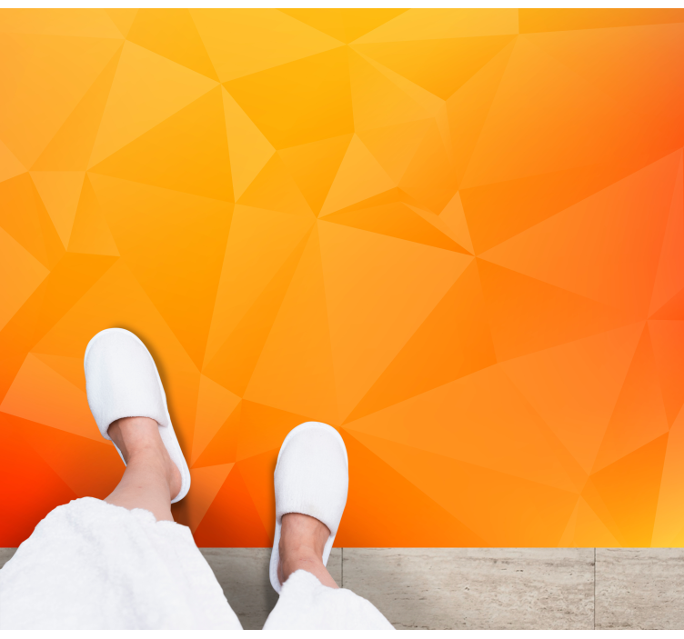 Geometric Gradient Effect living room vinyl carpet - TenStickers