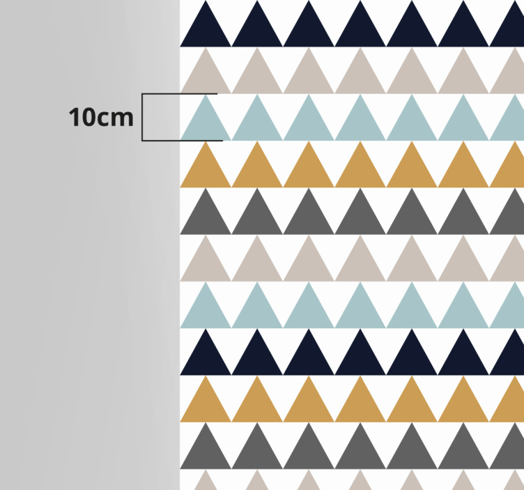 Triangular Pattern Effects geometric vinyl carpet - TenStickers