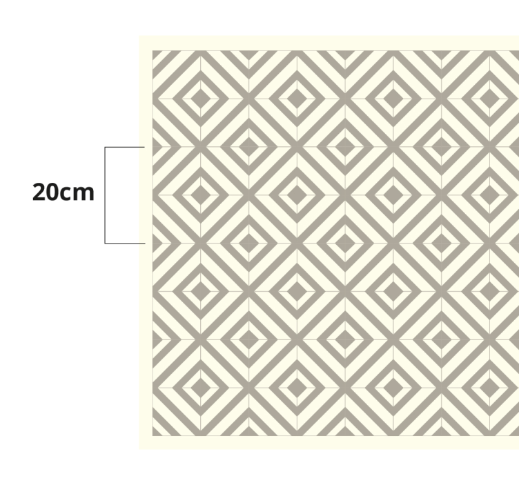 DIAMOND INSPIRATION geometric vinyl carpet - TenStickers
