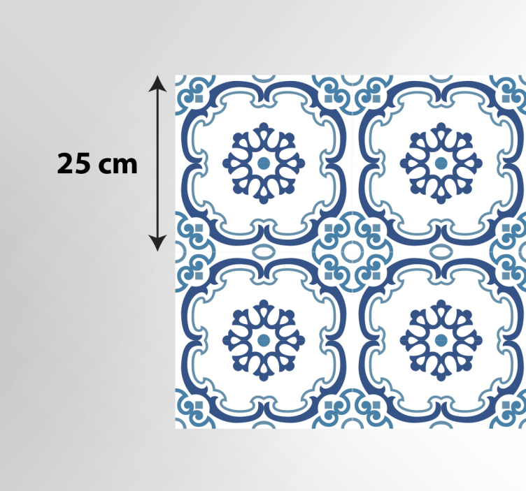 Elegant Floral Motifs marble vinyl carpet - TenStickers