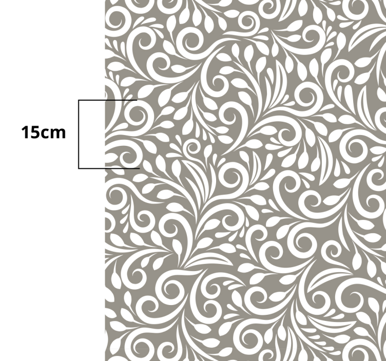 "Ruskin" grey pattern kitchen vinyl carpet - TenStickers