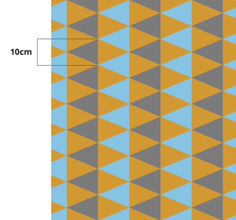 Triangular Composition geometric vinyl carpet - TenStickers