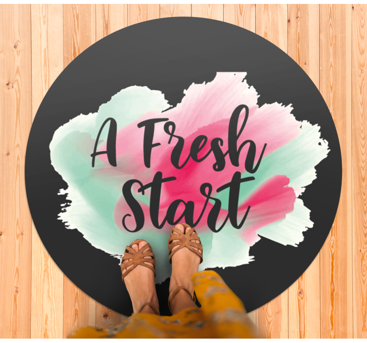 A new beginning custom vinyl carpet - TenStickers