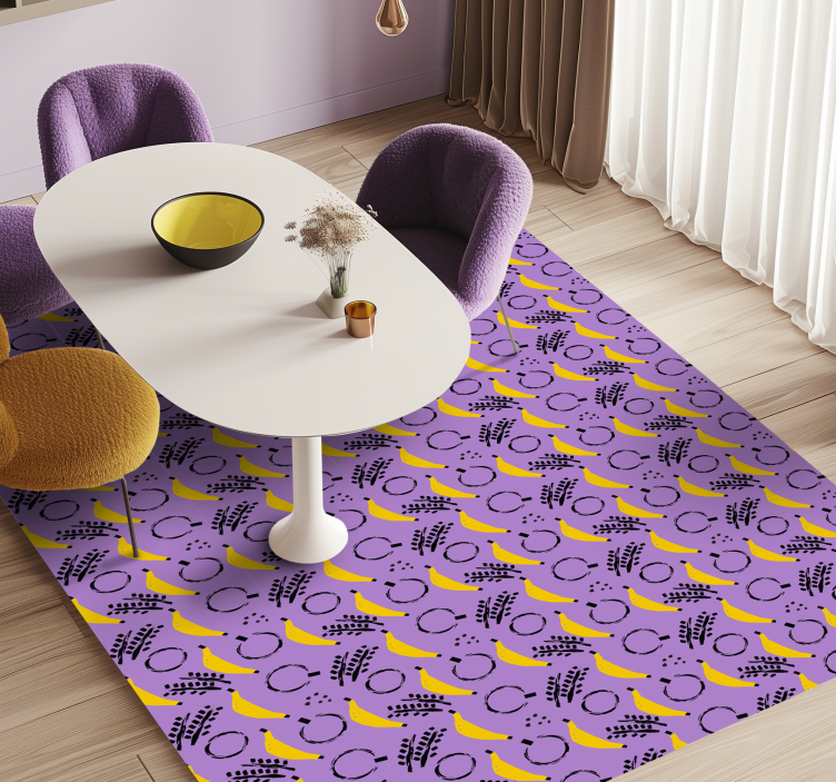 Abstract Banana Mix modern vinyl carpet - TenStickers