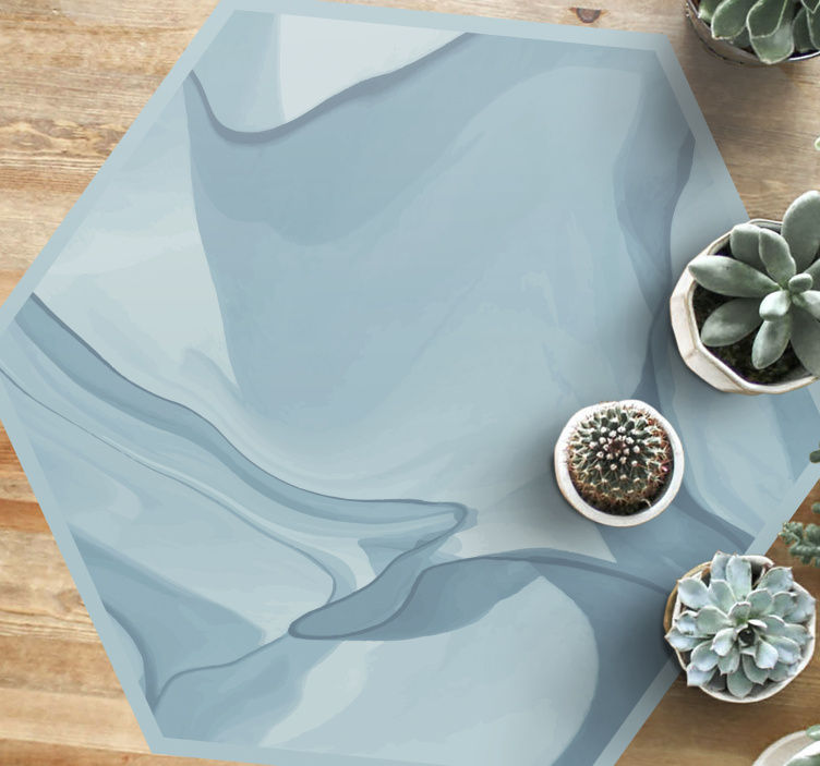 Abstract Blue Waves texture vinyl carpet - TenStickers