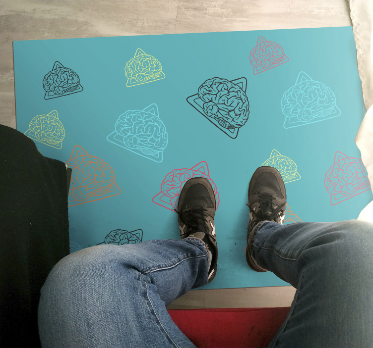 Abstract Brain Patterns kids vinyl carpet - TenStickers