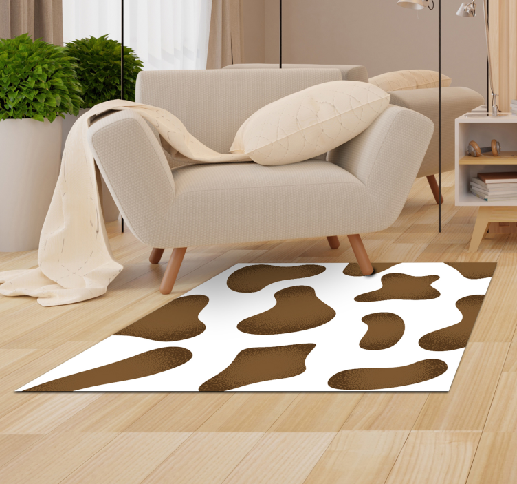 Abstract Cowhide Pattern animal print vinyl carpet - TenStickers