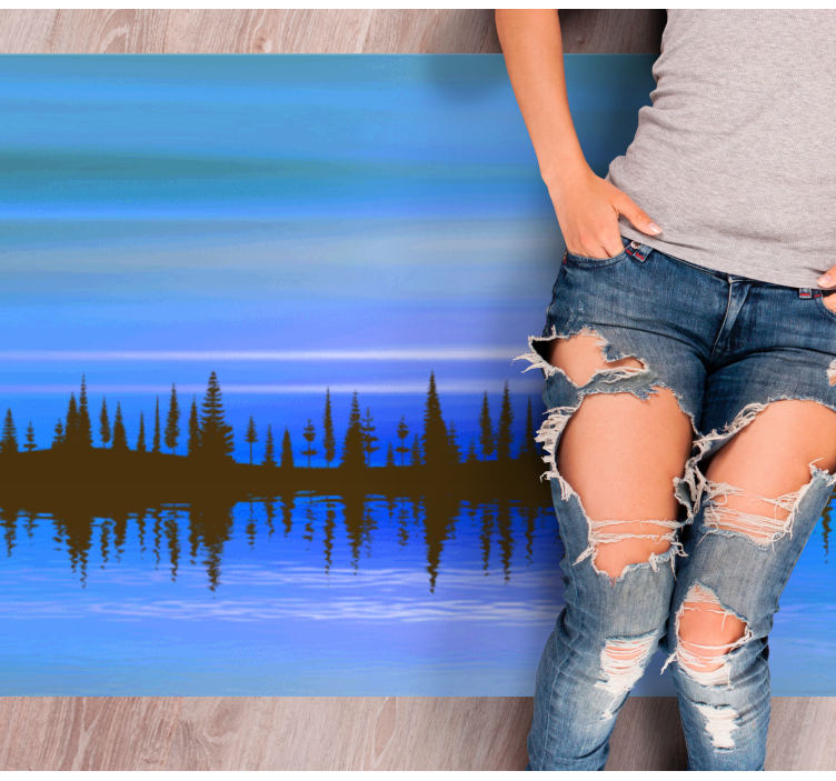 Abstract Landscape Blend nature vinyl carpet - TenStickers