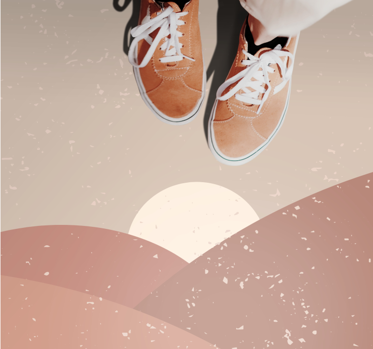 Abstract Landscape minimalist vinyl carpet - TenStickers