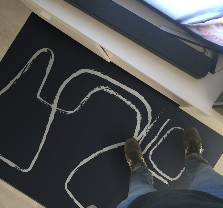 Abstract Line Patterns minimalist vinyl carpet - TenStickers