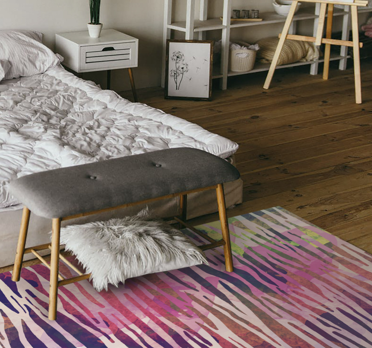 Abstract Striped Gradient striped vinyl carpet - TenStickers