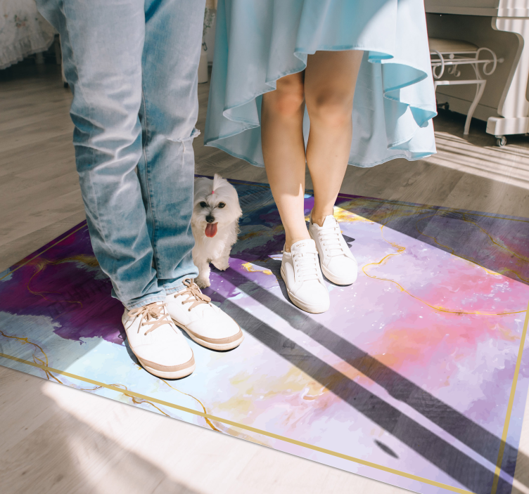 Abstract Marbled texture vinyl carpet - TenStickers