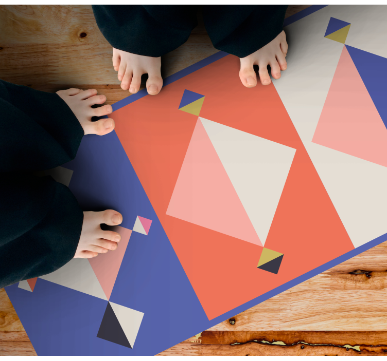 Abstract modern forms geometric vinyl carpet - TenStickers