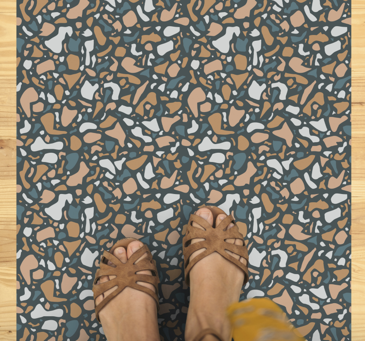Abstract Pebble Pattern texture vinyl carpet - TenStickers