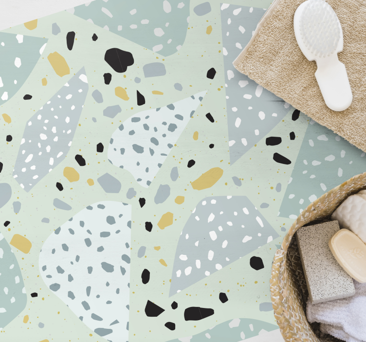 Abstract pebble shape texture vinyl carpet - TenStickers