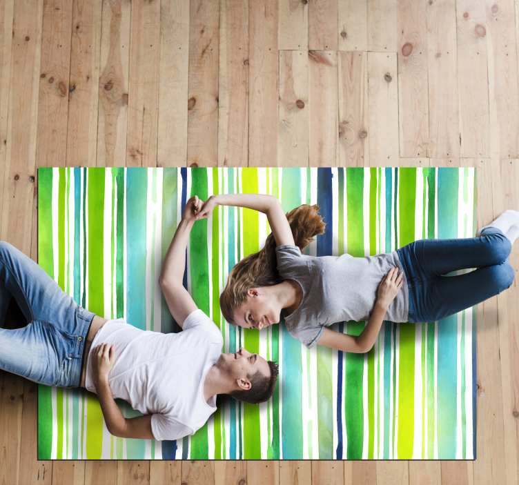 Abstract Striped Motif striped vinyl carpet - TenStickers