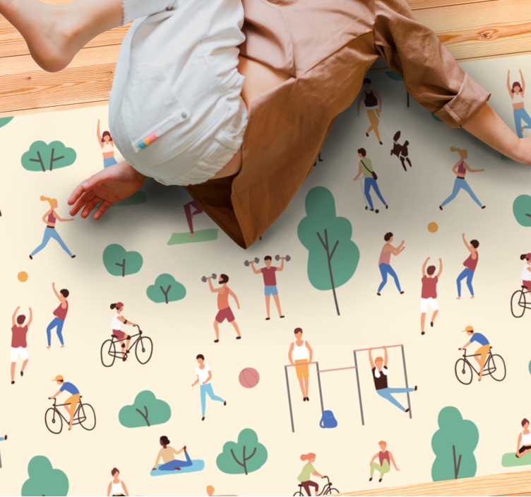 Active Play Scenes kids vinyl carpet - TenStickers