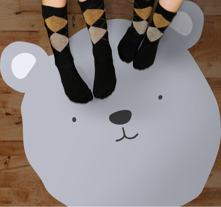 Adorable Bear Cartoon nursery vinyl carpet - TenStickers