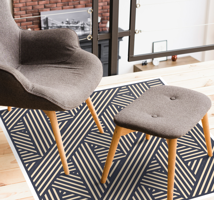 Angular Geometry geometric vinyl carpet - TenStickers