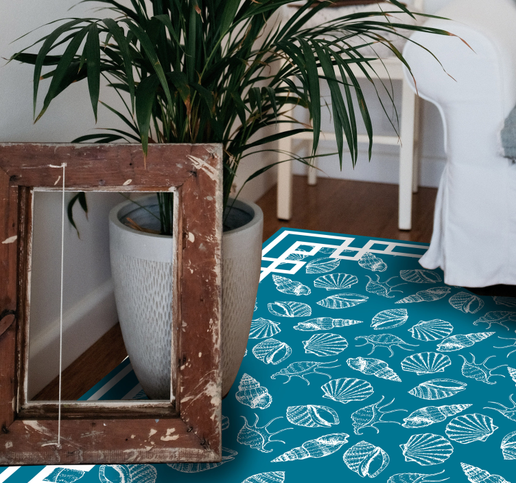 Aquatic Motif animal vinyl carpet - TenStickers