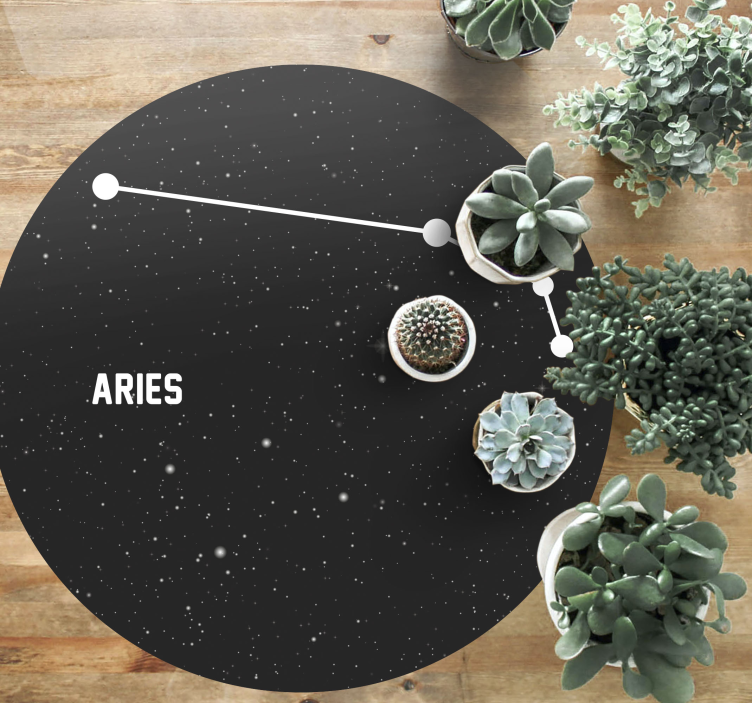Aries Constellation star vinyl carpet - TenStickers