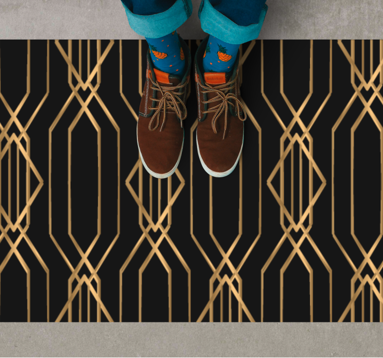Art Deco Elegance geometric vinyl carpet - TenStickers
