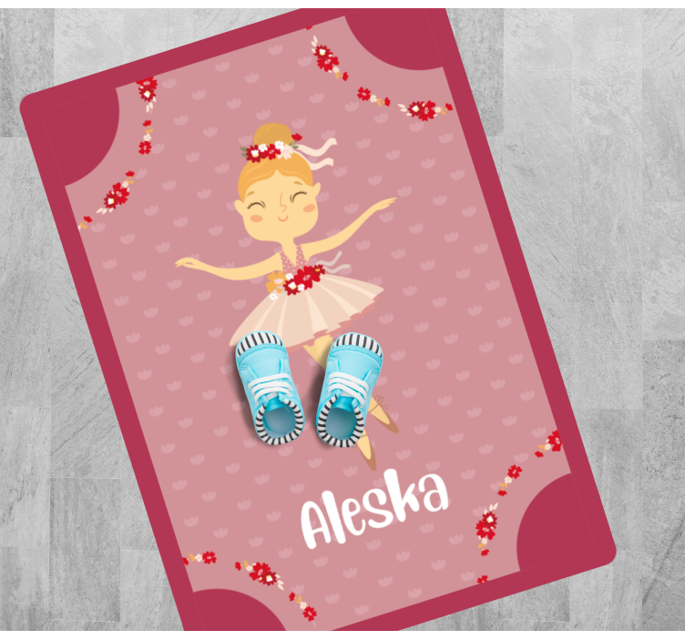 Ballerina Piece custom vinyl carpet - TenStickers
