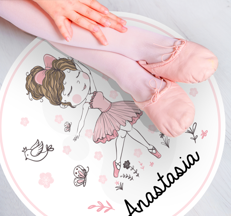 Ballet Dancer custom vinyl carpet - TenStickers