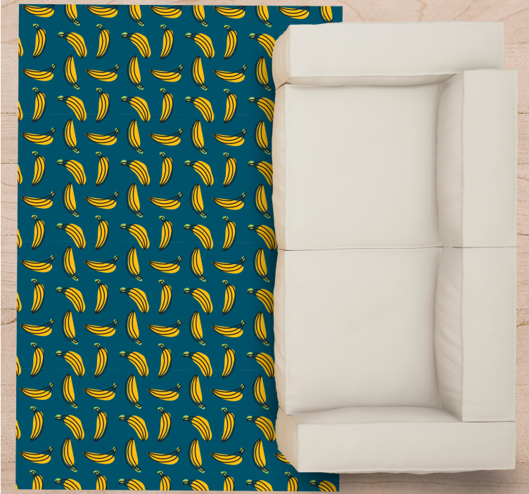 Banana Pattern texture vinyl carpet - TenStickers