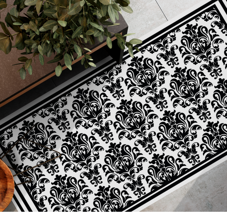 Baroque elegance vintage vinyl carpet - TenStickers