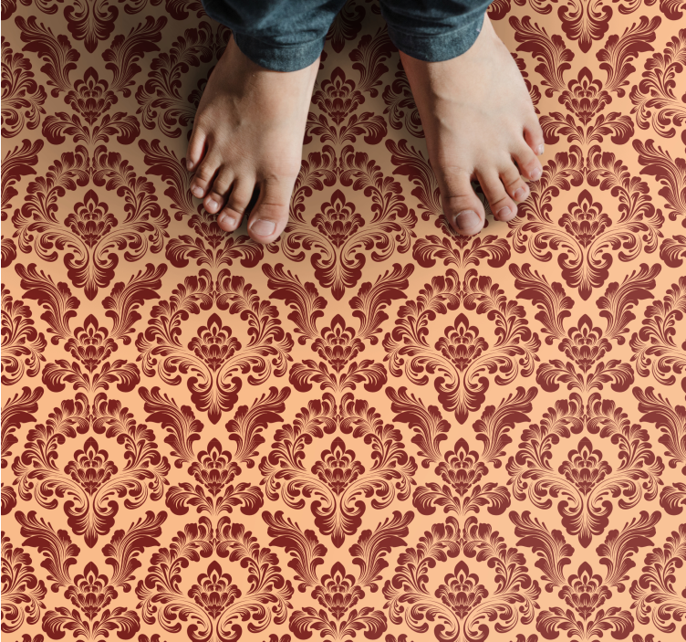 Baroque Pattern Elegance vintage vinyl carpet - TenStickers