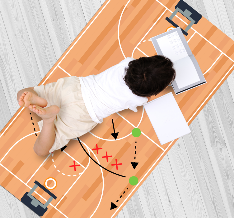 Basketball Court road vinyl carpet - TenStickers