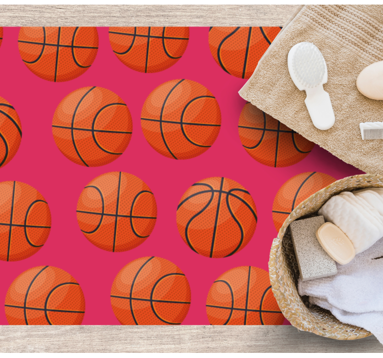 Basketball Motif kids vinyl carpet - TenStickers