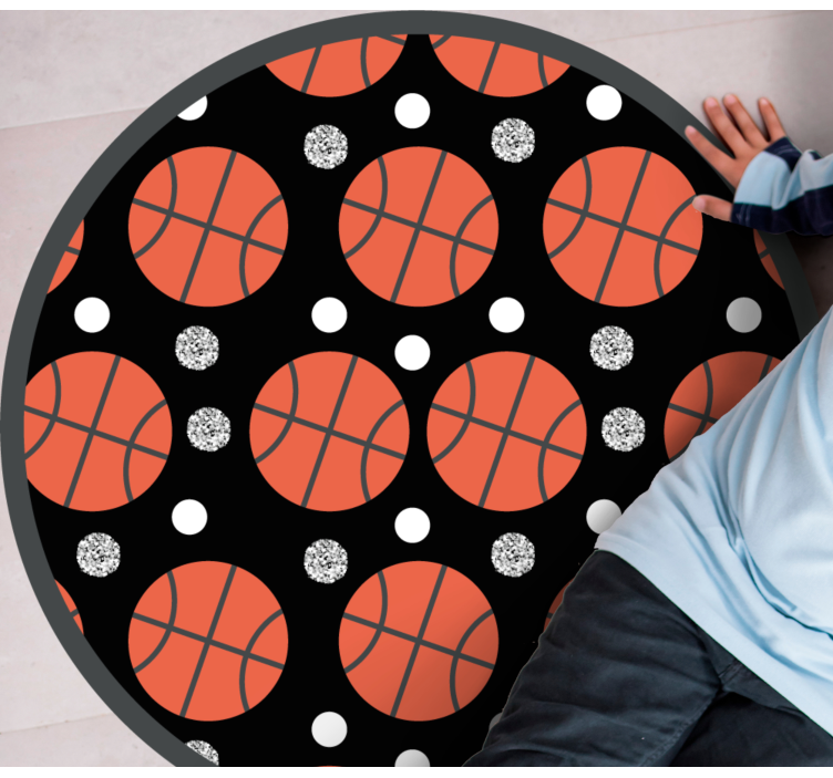 Basketball balls game vinyl carpet - TenStickers