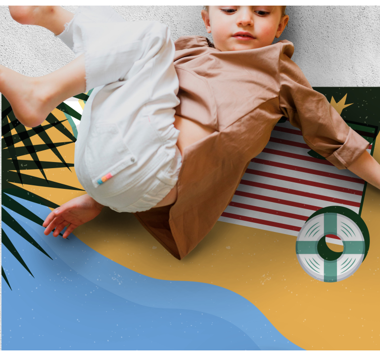 Beach Picnic Scene nature vinyl carpet - TenStickers