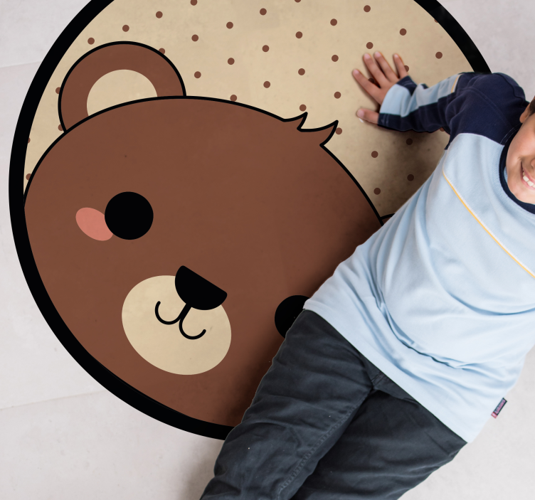 Bear Cartoon nursery vinyl carpet - TenStickers