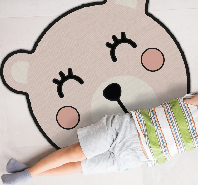 Bear Character Piece kids vinyl carpet - TenStickers